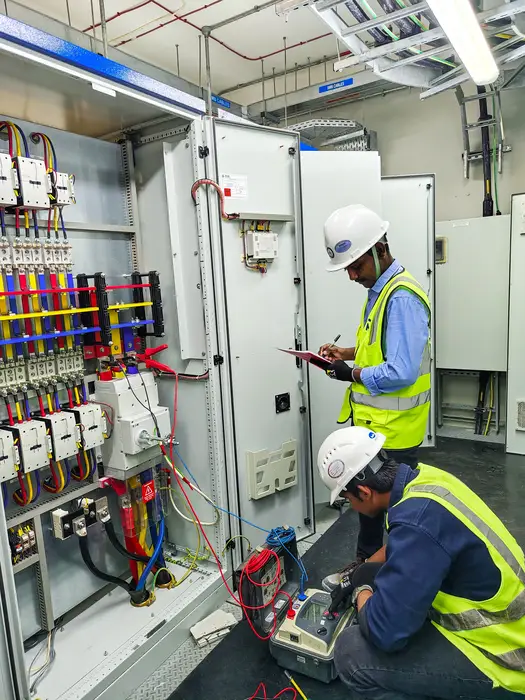 Ryan Vinz engineering team on-site in the UAE