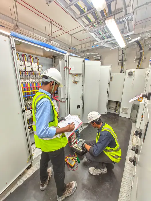 Ryan Vinz engineering team on-site in the UAE