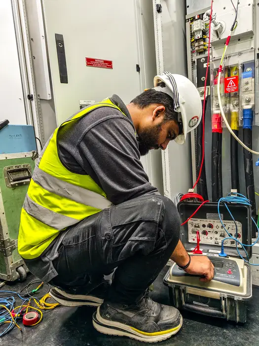 Ryan Vinz engineering team on-site in the UAE