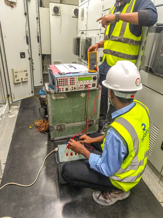 Ryan Vinz engineering team on-site in the UAE